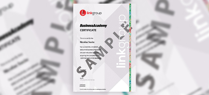 Certificatul BusinessAcademy are până la 8 nivele de securitate, ceea ce îl face unul dintre cele mai protejate certificate din lume.